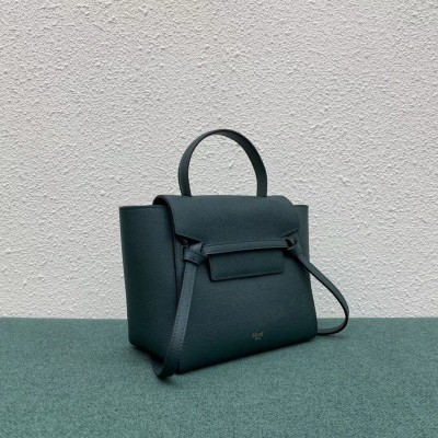 Celine Belt Nano Bag In Amazone Grained Calfskin