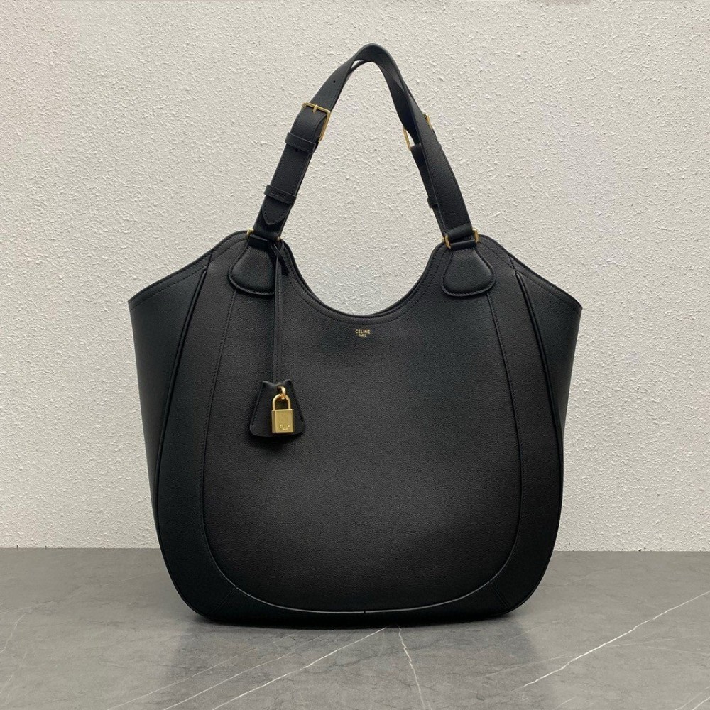 Celine Meo Bag in Black Supple Calfskin