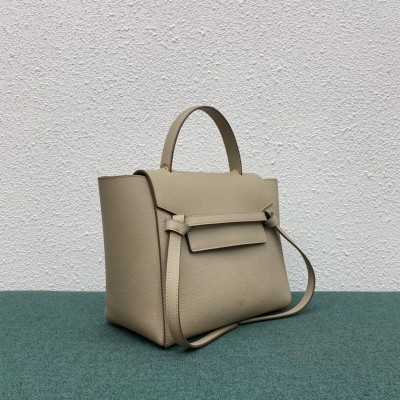 Celine Micro Belt Bag In Light Taupe Grained Calfskin